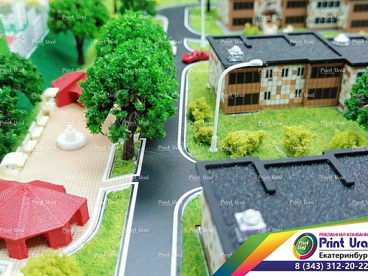 Макет спортивного комплекса