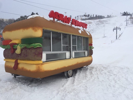 Объемное брендирование прицепа Купава