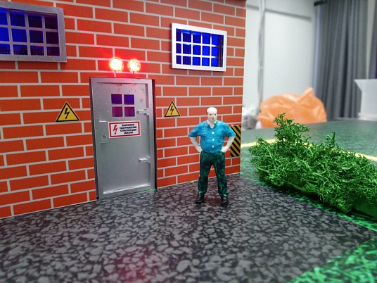 Макет взаимодействия дизельной электростанции с потребителями и городской электросетью